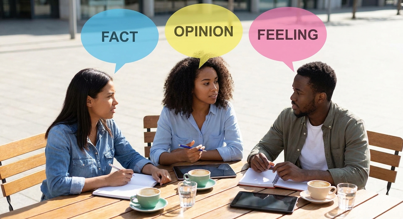 Opinion vs. Fact vs. Feeling: The Simple Mental Trick That Makes Every Debate Less Messy